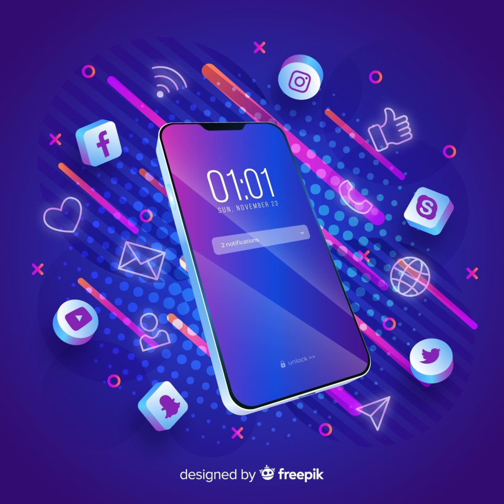 2020 -smatphone-aplicaciones móviles en 3D